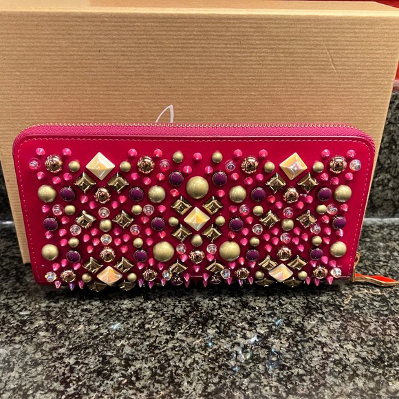 Christian Louboutin Panettone embellished patent leather continental wallet - Picture 5 of 14